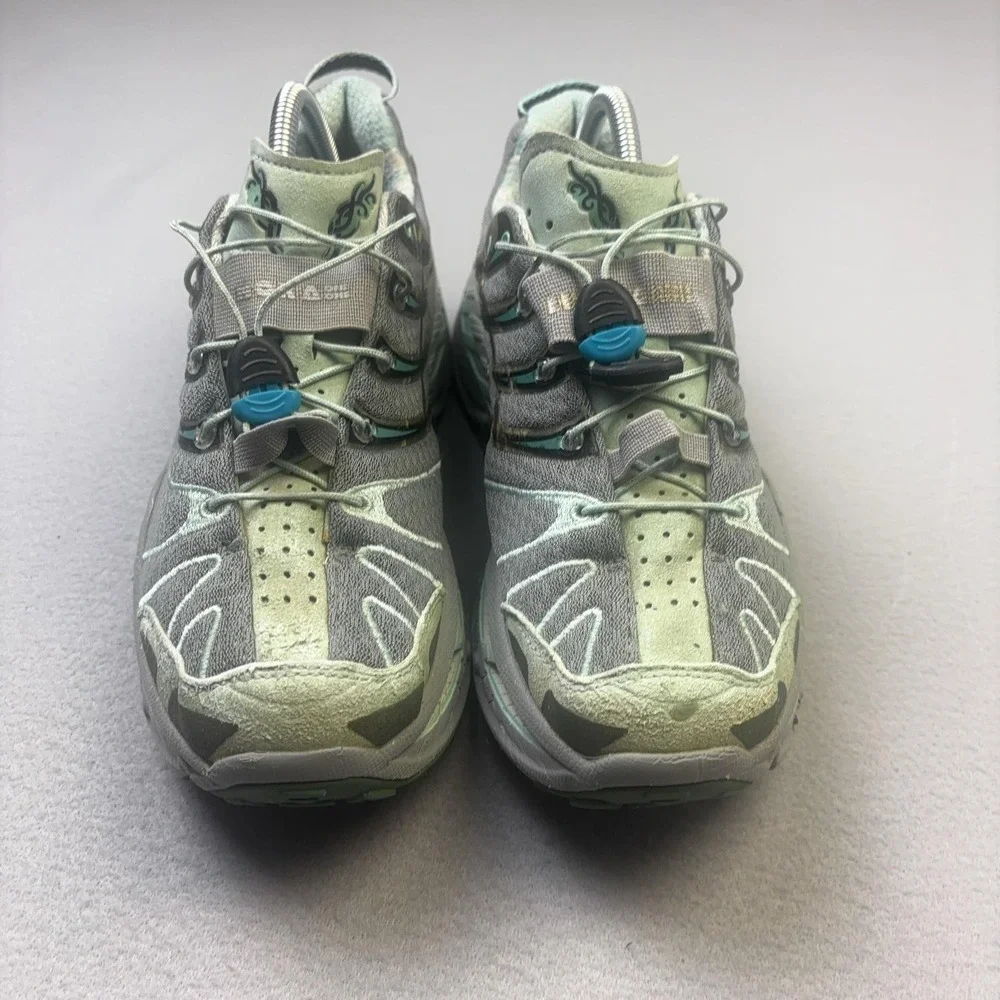 Hoka One One Stinson Trail Shoes Womens Size 9.5 Gray Mesh Running Sneakers